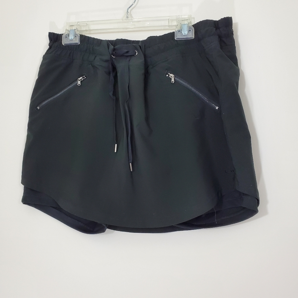 Champion Black Tennis Skirt with built in shorts, Size XXL
